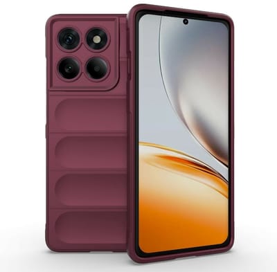 Coverup Hoesje - Geschikt voor Motorola Edge 60 Pro Hoesje - Coverup Hands-On Rugged Back Cover - Bordeaux