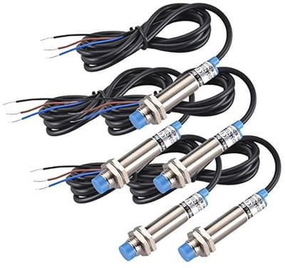 Inductieve Naderingssensor M12 4mm - 10-30 VDC - NPN Normaal Open - 5 Stuks