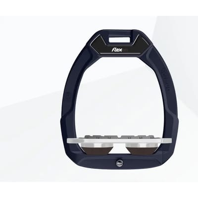 Veiligheidseindes voor paardrijden Plat Grip Blauw/Grijs/Bruin Flex-On Safe-On