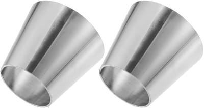 Dailygoods- Uitlaatbocht 2"/3" OD - 2 Stuks - Roestvrij Staal - Hittebestendig - Duurzaam - Gepolijst Oppervlak - Uitlaatpijp