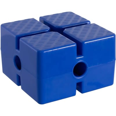 Vierkante Baksteen Met Standaard Voor Paal En Ring Azul ÚNICA