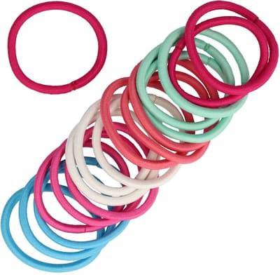Haarsoires Haarelastieken Basic - Zonder Metaal - MultiColor - Set van 18 - Eenvoudige Haar Elastieken voor Dagelijks Gebruik