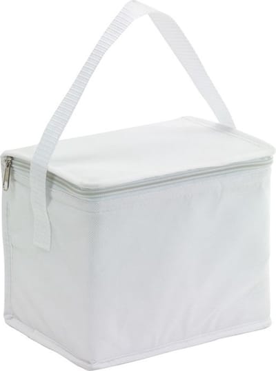 Kleine koeltas voor lunch - wit - 20 x 13 x 17 cm - 4.5 liter - Koeltassen - medicijnen/sixpack