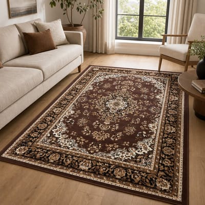 Muratap Nain klassiek vintage oosters vloerkleed medaillon 80x150 cm