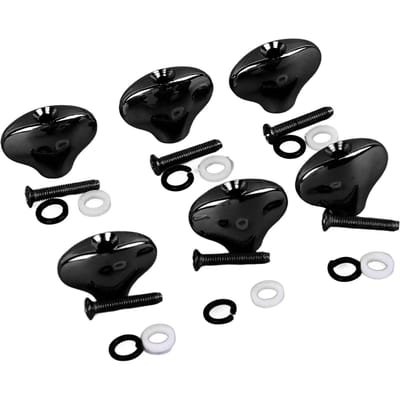6 Pièces Bouton de Mécanique de Guitare Forme Exquise Queue de Poisson Prise en Main Confortable Tête de Mécanique en Métal