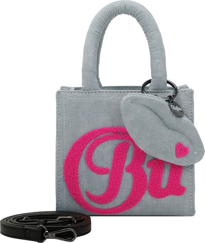 BUFFALO Handtas Schoudertas Denim Boxy21 Crossbody Bag Pink Lichtblauw