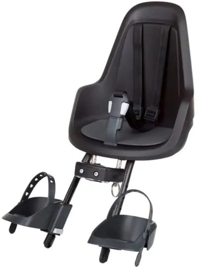 Bobike GO mini voorzitje urban black - fietsstoeltje - kinderzitje - fietszitje voor fiets of e-bike