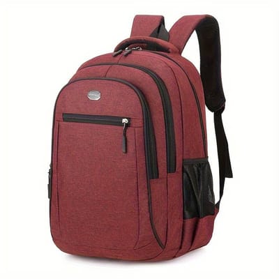 Sjtoer® Rugzak - Schooltas - met 17,3 inch Laptopvak- Laptop Rugtas - Unisex - Spatwaterdicht - 32L - Rood - Feestdagen - Sinterklaas - Kerstmis - Cadeau