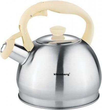 Klausberg 7043 Fluitketel 1.8 liter - Creme handvat