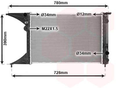 Van Wezel - RADIATOR VOOR OPEL OMEGA B 1994-1999 52463043