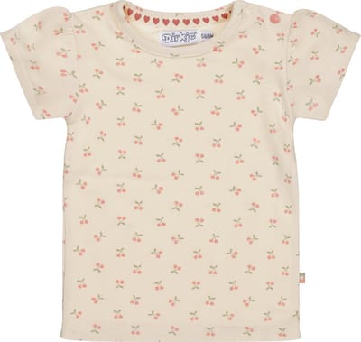 Dirkje R-CHERRY Meisjes T-shirt - Off white - Maat 68