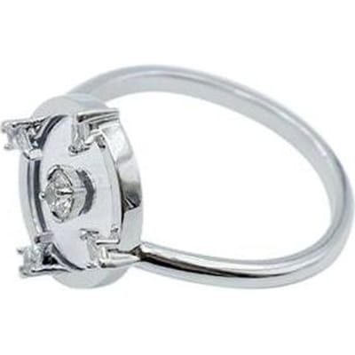 Bague Tendance Élégante Mode Swarovski Bagues Femme Argent 5515021 Silver,58 white