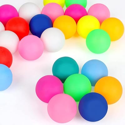 Tafeltennisballen - Ping Pong Ballen - Feestspellen - Levendige Kleuren - 40 mm - Veelkleurig