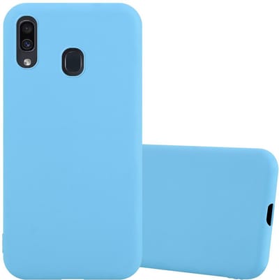 Cadorabo Hoesje geschikt voor Samsung Galaxy A20 / A30 / M10s in CANDY BLAUW - Beschermhoes gemaakt van flexibel TPU silicone Case Cover