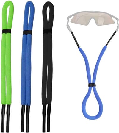 Thijox - 3 Stuks Verstelbare Brillenbanden - Drijvende Sportbrillenkoord - Perfect voor Watersport, Surfen, Kajakken, Boottochten - 3 Kleuren