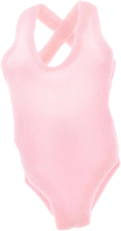 Actiefiguur Kleding - Miniatuur Badpak - Verzamelaars Item - Realistisch Ontwerp - Schaal 1/12 - Roze
