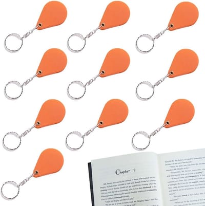 Zakloepset van 10 stuks, opvouwbare leesloep, draaibaar ontwerp, 10x vergroting, Geschikt voor het lezen van kleine lettertjes, het bestuderen van antiek en insecten