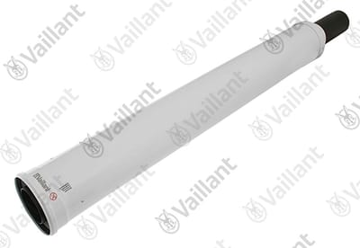 VAILLANT Aansluitstuk, 80/125 wit Zub. 303230 (eindstuk) Vaillant-Nr. , 087344