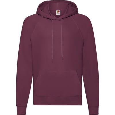 Fruit of the Loom Heren Lichtgewicht Pullover Hoodie (Bourgondië)