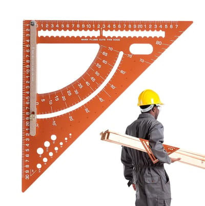 Geodriehoek Gereedschap - Verstelbare Liniaal - Hoeken Meten - Robuuste Aluminiumlegering - 299 x 147 x 42 cm