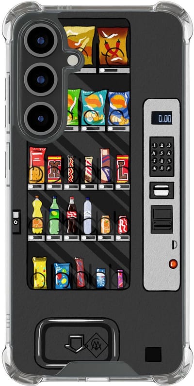 Casimoda® hoesje - Geschikt voor Samsung Galaxy S25 FE - Snoepautomaat - Shockproof case - Extra sterk - TPU/polycarbonaat - Multi, Transparant