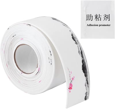 Dailygoods- Afdichtband Waterdicht - Zelfklevende Strip - PVC/Acryl - 3.8m/12.5ft - 38mm Breedte - Professionele Afwerking - Kitstrip