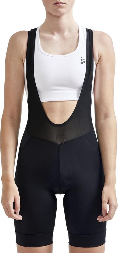 CRAFT ENDUR BIB SHORTS C4 W Dames Fietsbroek - Zwart