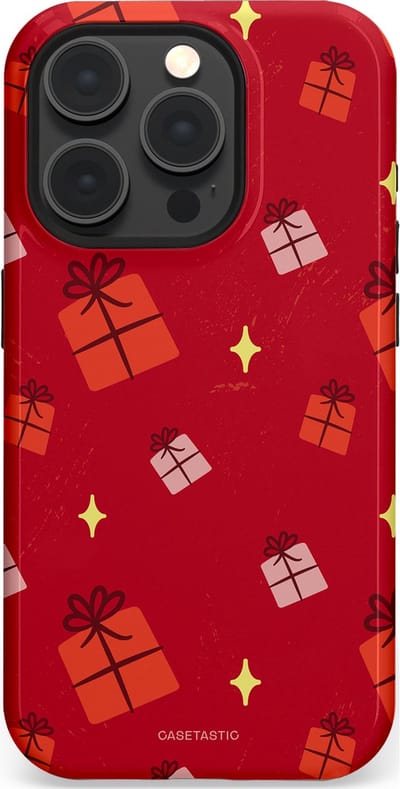 Casetastic hoesje geschikt voor Apple iPhone 15 Pro - MagSafe - Dubbellaagse bescherming - Rode Sinterkerst Cadeaus - Fashion Case - Rood