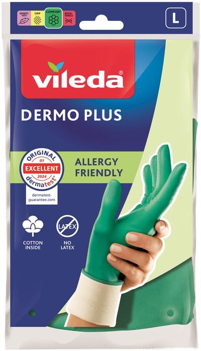 Vileda Dermo Plus Serie - Handschoenen - Nitriel - Maat L - Comfortabel