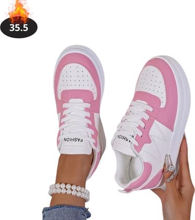 Livano Schoenen Dames - Sneakers - Comfortabel - Sportief - Casual - Volwassen - Roze - Maat 35.5
