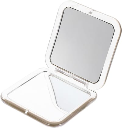 Mini Make-up Spiegel - Portemonnee Handspiegel - Make-up Bijwerken - Opvouwbaar Ontwerp - 8.3 cm - Khaki