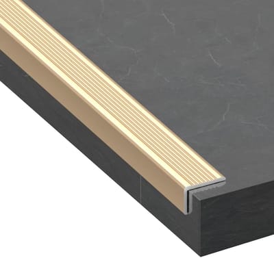 Trapneus Profiel - Traprand Beschermer - Veilig Lopen - Antislip Aluminium - 900 mm - Goud
