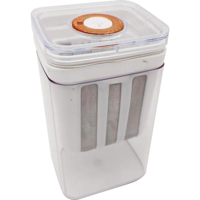 Yoghurtzeef 1100ml Grote Capaciteit Multifunctioneel Fijngaas Yoghurtmaker Filter met Tijdventiel Deksel voor Zelfgemaakt L white