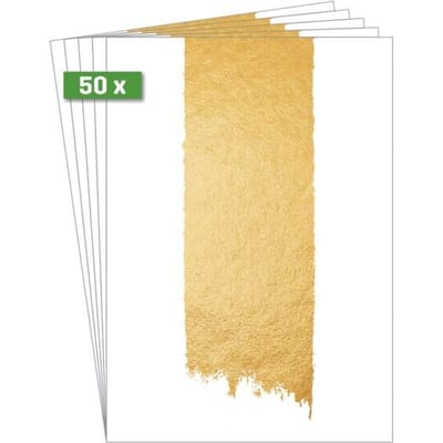 Sigel designpapier A4 - met motief Golden Brush Stroke - tweezijdig - 200 grams - 50 vel - SI-DP613