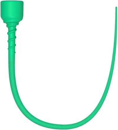 Flexibele Groene Penis Plug - Siliconen Urethrale Dilator met Zuignap - 42 cm - Penisplug