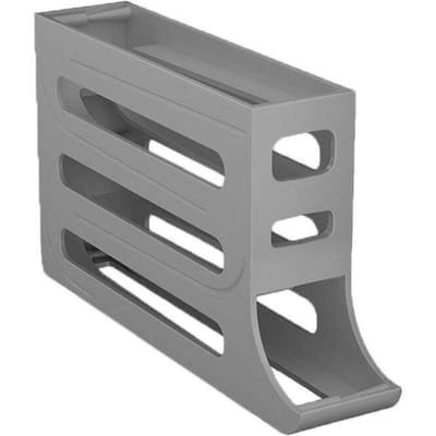 Automatische Rolledown Eierhouder Opbergdoos Eierkorf Container Organizer Rolledown Koelkast Eierdispenser Op Maat Gemaakt Voor Keuken grijs