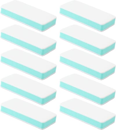 Multifunctionele Schuurblokken, 10 Stuks Dubbelzijdige Schuur Spons voor Polijsten van Horlogebanden en Nagels, Lichtgewicht en Compact, Perfect voor Hobbymatige Klussen