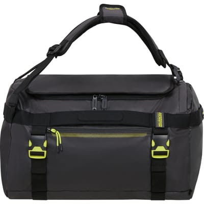 American Tourister reistas rugzak Urban Track Duffle / Backpack Coated 60L Black / Lime zwart