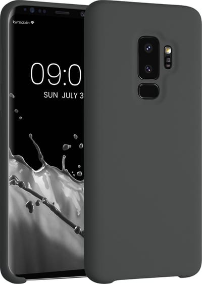 kwmobile telefoonhoesje geschikt voor Samsung Galaxy S9 Plus - Hoesje met siliconen coating - Smartphone case in mat zwart