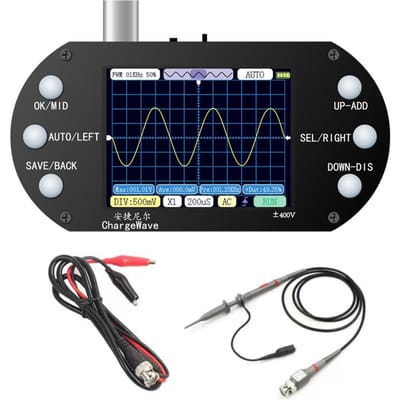 Handheld oscilloscoop 320*240 resolutie 2,4 inch TFT-scherm 2,5 MHz samplefrequentie 500 kHz bandbreedte high configuration