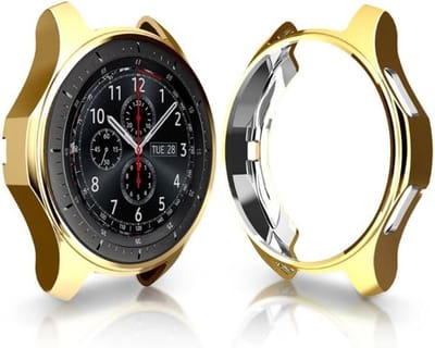 KELERINO. Bescherm hoesje geschikt voor Samsung Galaxy 46 mm / Gear S3 - Goud