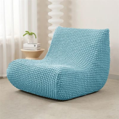 1 stuks effen kleur seersucker bankhoes relax anti-vuil bankhoezen stretch all-inclusive ligstoelhoes voor woonkamer