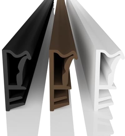 Houten vensterafdichting voor ramen - Groefbreedte 5mm - Vouw 12mm - Bruin - 10m