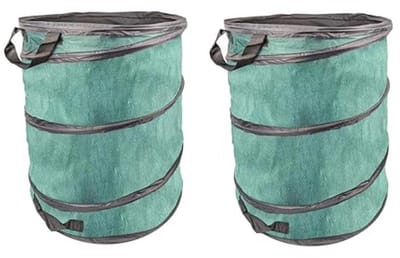 Tuinafvalzak 170L - Herbruikbare Pop Up Tas met Handgrepen - Ideaal voor Bladeren, Onkruid en Gazonmaatwerk - Duo Verpakking