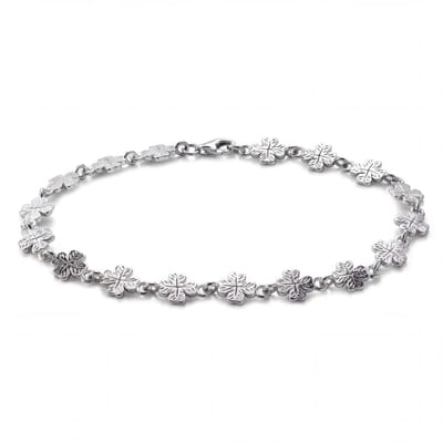Clover | 7 mm klaverarmband van 925 sterling zilver