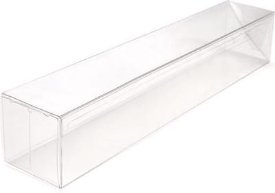 Plastic Doosjes 7,6x7,6x30,5cm Autolock Bodem (25 stuks) | transparante doosjes | doorzichtige doosjes