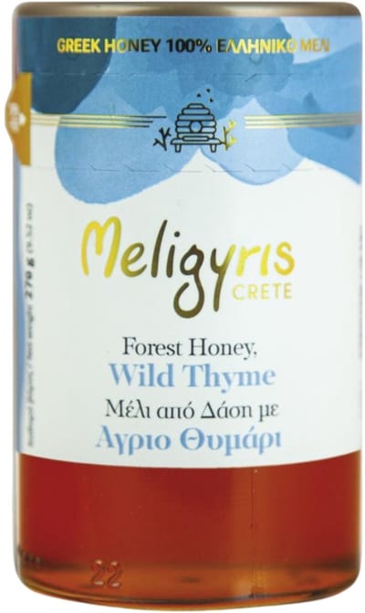 Meligyris Griekse Wilde Tijmhoning - Rauwe Honing - Onbewerkt & Puur - 270g