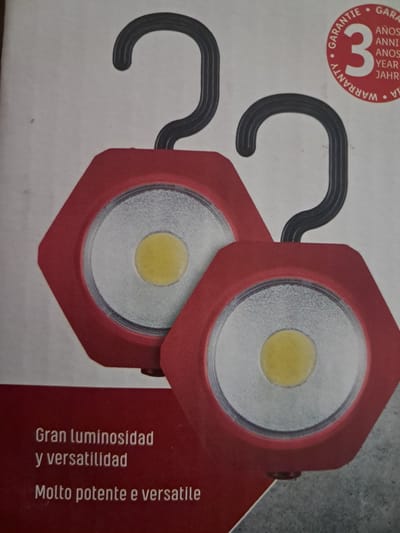 Parkside 2 stuks werklampen - LED Lampen - met Magneet en Draaibare ophanghaak