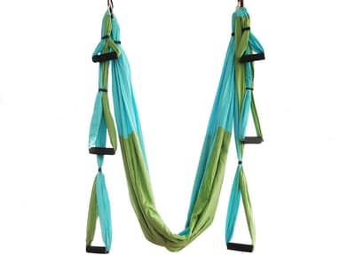 JHUBERS- Aerial Yoga Hangmat - Anti-zwaartekracht - Inversi-sling - Verstelbare Hoogte - Hoogwaardig Nylonweefsel - Comfortabele Training