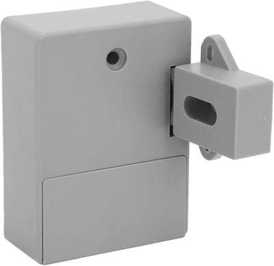 Elektronisch Kastslot - Verborgen Sluiting - Lades Beveiligen - Onzichtbare Installatie - 13x7x6 cm - Zwart